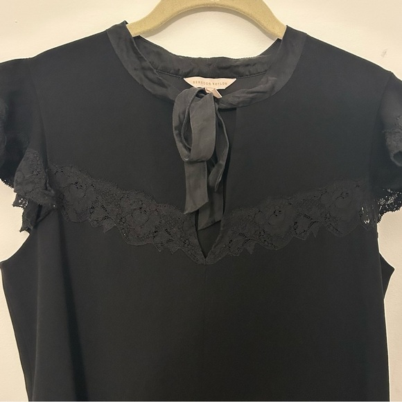 Rebecca Taylor Black Dress Size 10 - Picture 3 of 9